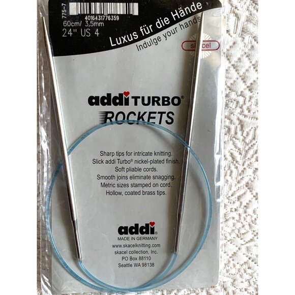 Addi Turbo Rockets Circular Knitting Needle 40 inch US4 - New - Picture 6 of 11